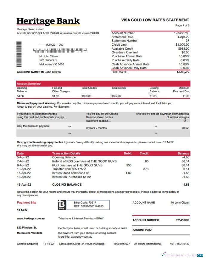 Download Australia Heritage bank st 2 pages Photoshop template